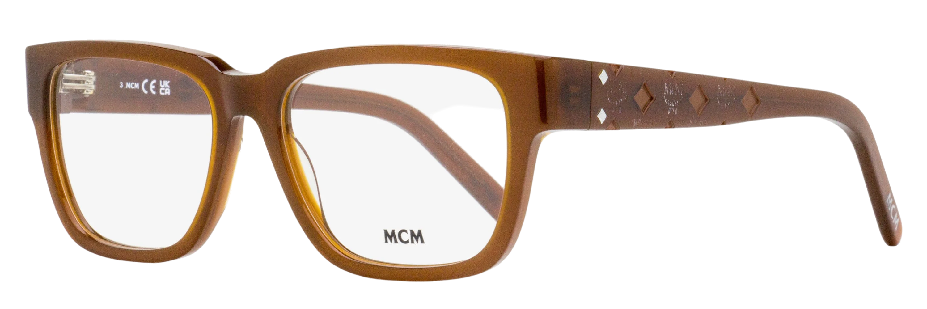 MCM MW5033 Rectangular Visetos Eyeglasses — Brown by MCM