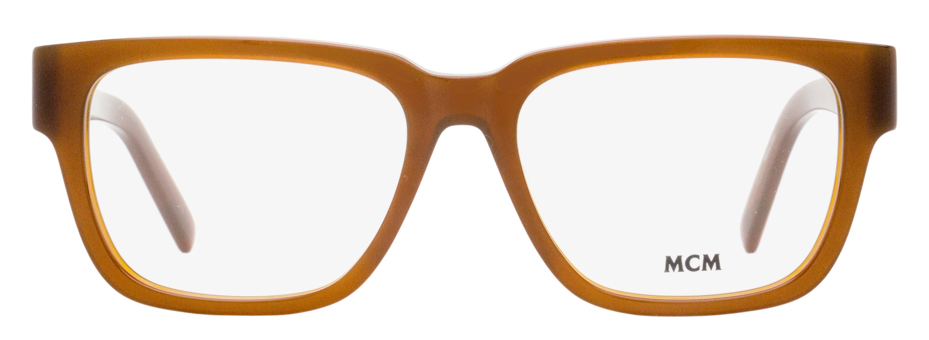 MCM MW5033 Rectangular Visetos Eyeglasses — Brown, view 2