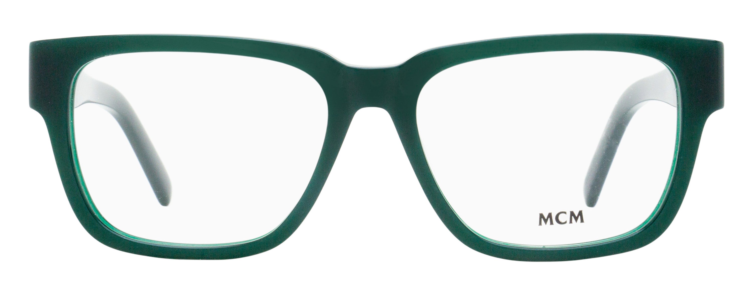 MCM MW5033 Rectangular Visetos Eyeglasses — Green, view 2