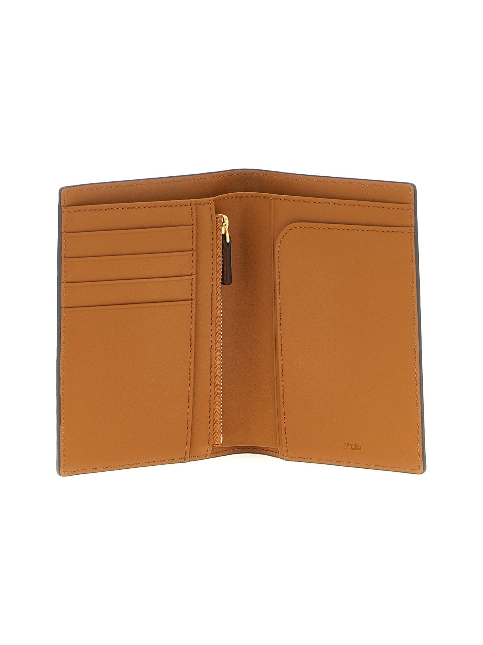 Mcm Ottomar Passport Holder — Cognac, view 3
