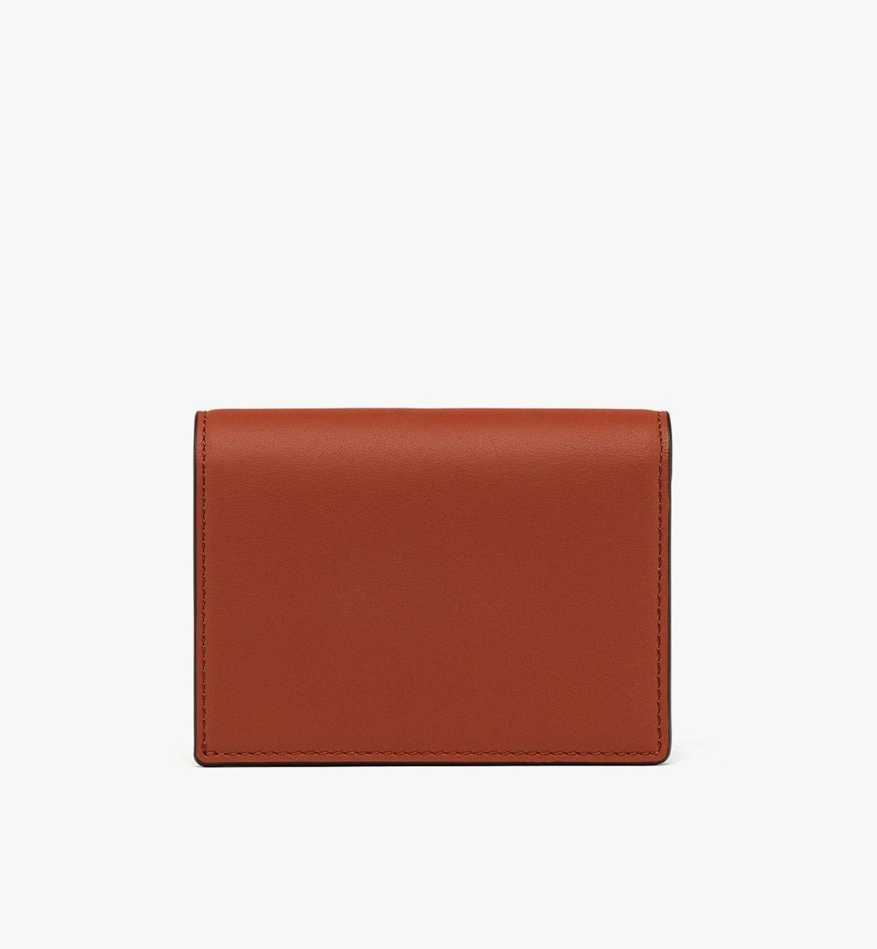 MCM Spanish Calfskin Diamond Snap Wallet — Brown, view 3