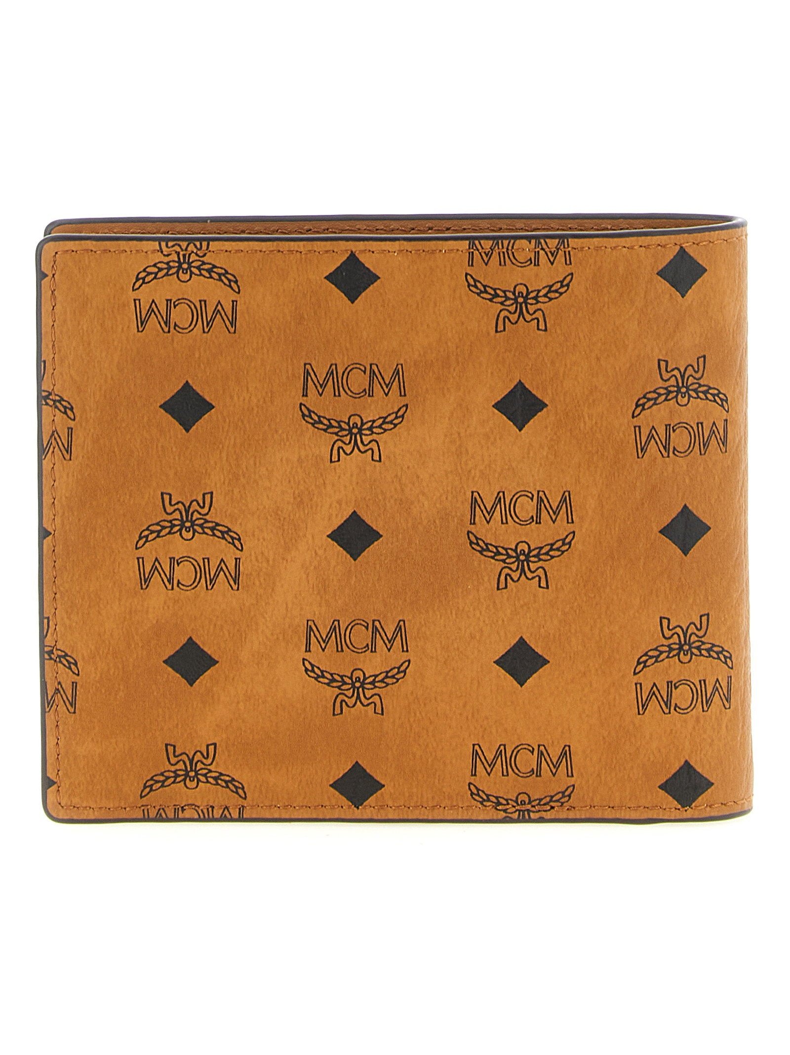 Mcm Monogram Visetos Canvas Wallet — Cognac, view 2