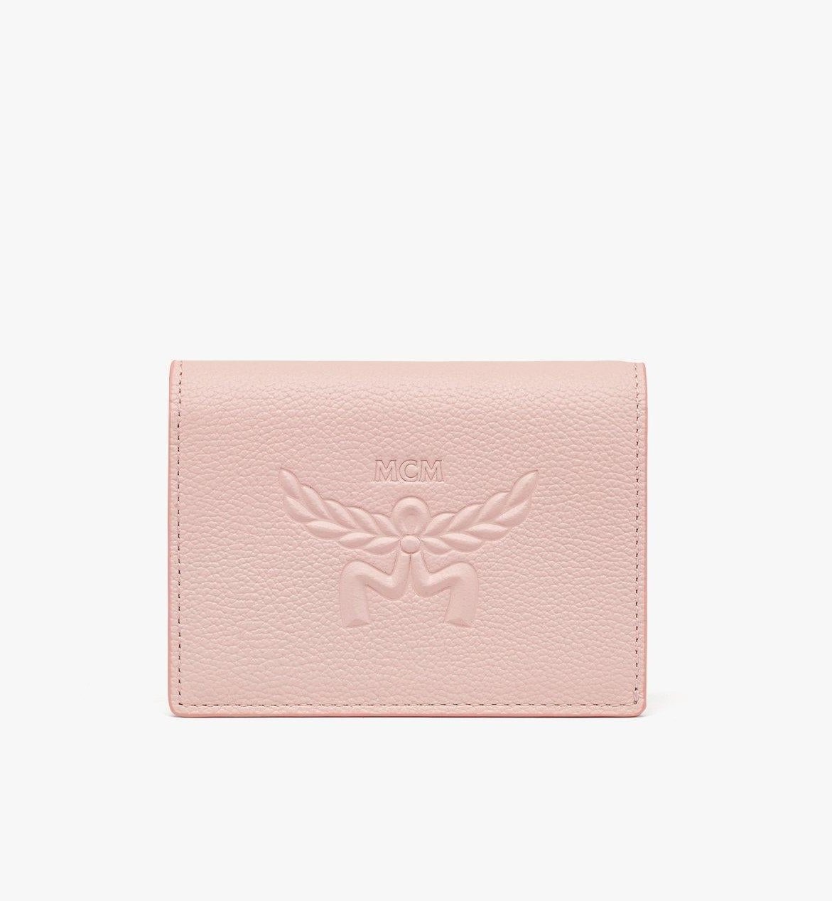 MCM Embossed Logo Leather Wallet — Pink by MCM