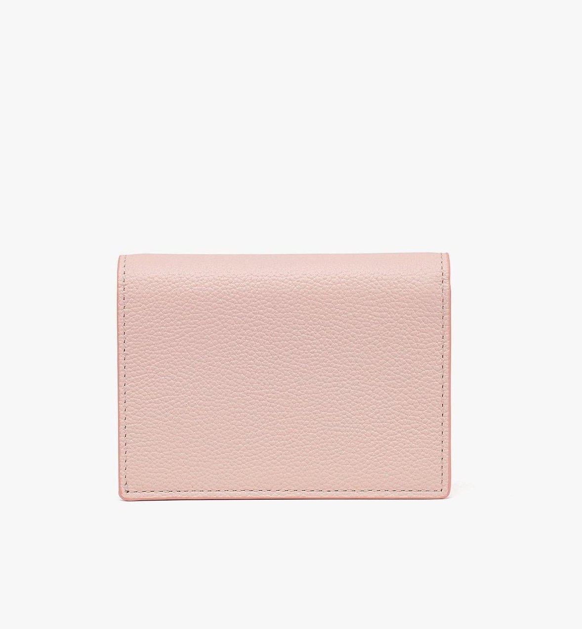MCM Embossed Logo Leather Wallet — Pink, view 3
