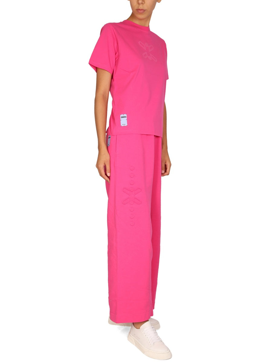 Mcq By Alexander Mcqueen Logo Cotton T-Shirt — Pink, view 2