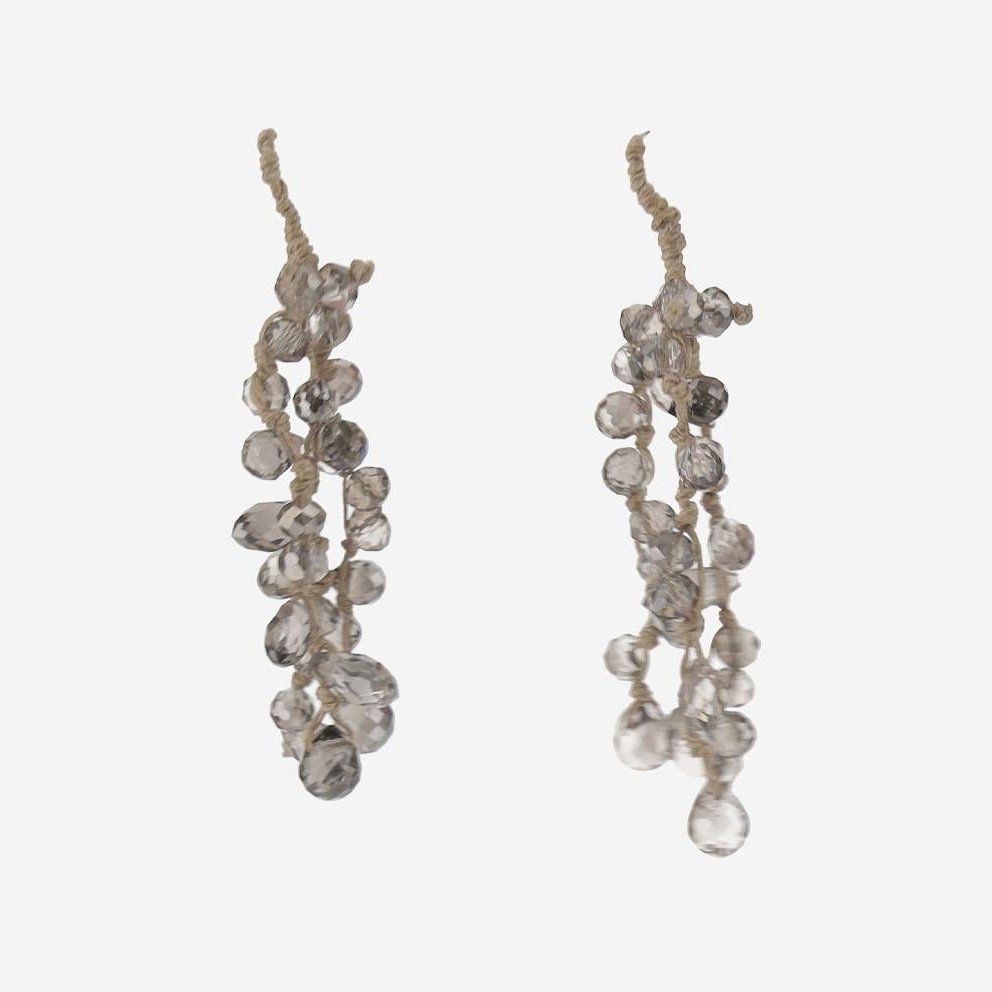 Mela Beaded Tassel Earrings — Multicolor by Mela