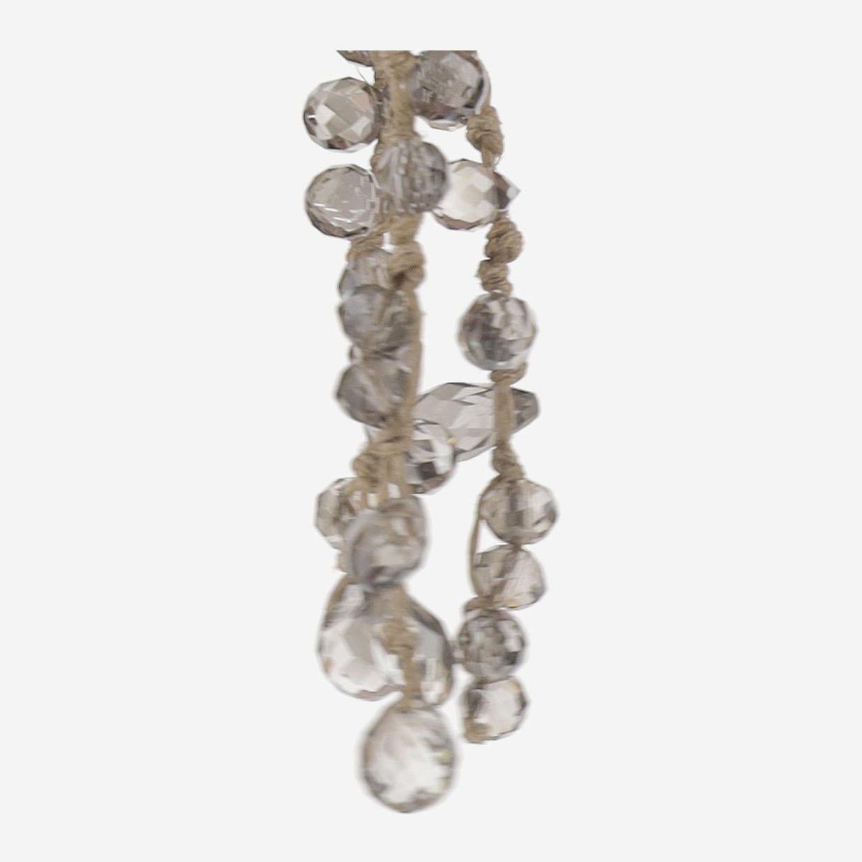 Mela Beaded Tassel Earrings — Multicolor, view 2