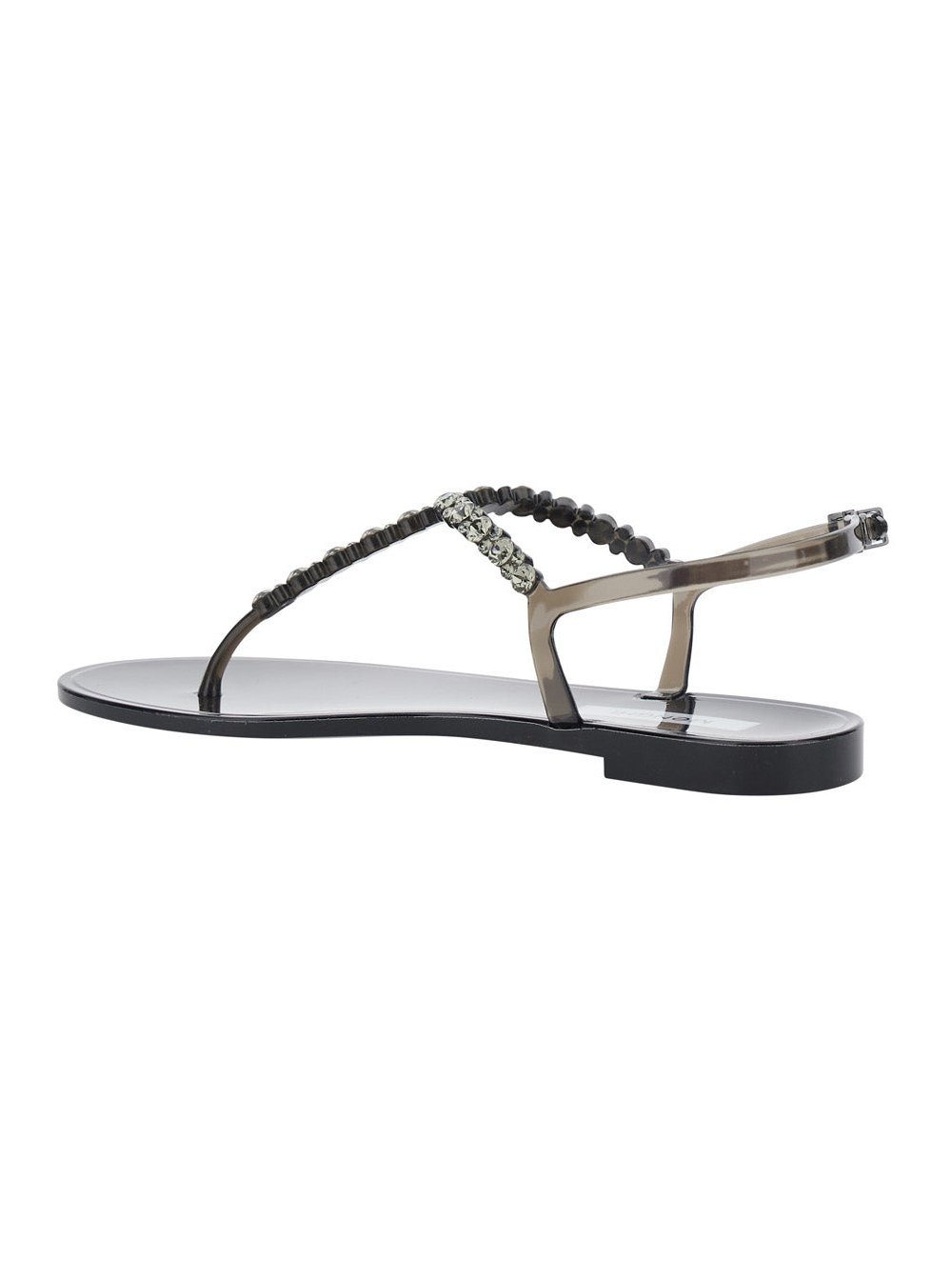 Menghi Bianca Sandals — Black, view 3