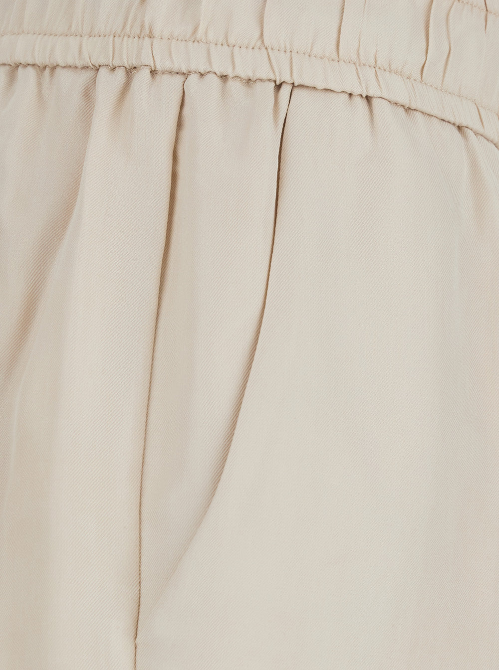 Merci Belted Cotton Bermuda Shorts — Beige, view 3