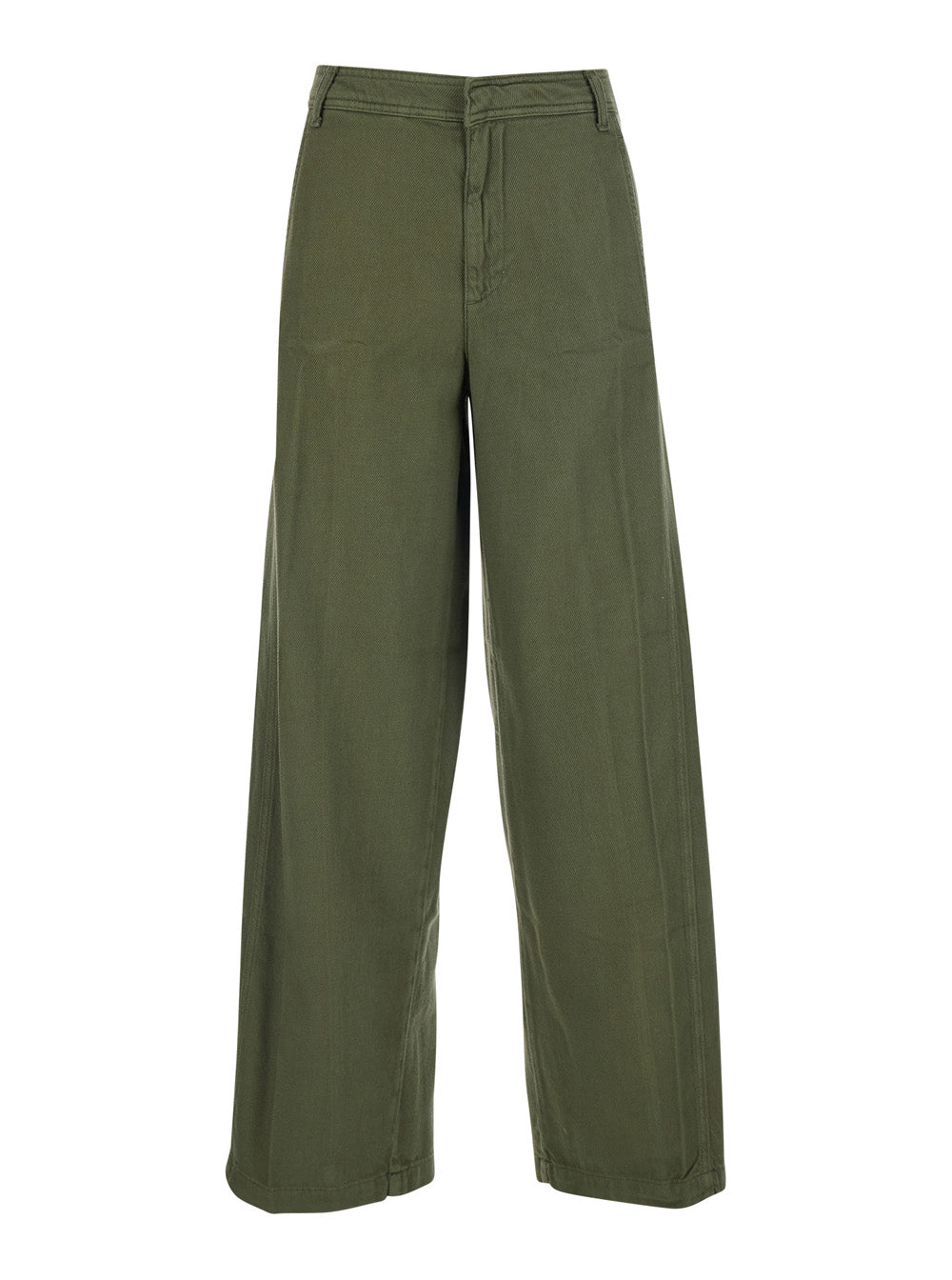 Merci Five-Pocket Cotton Jeans — Green by Merci