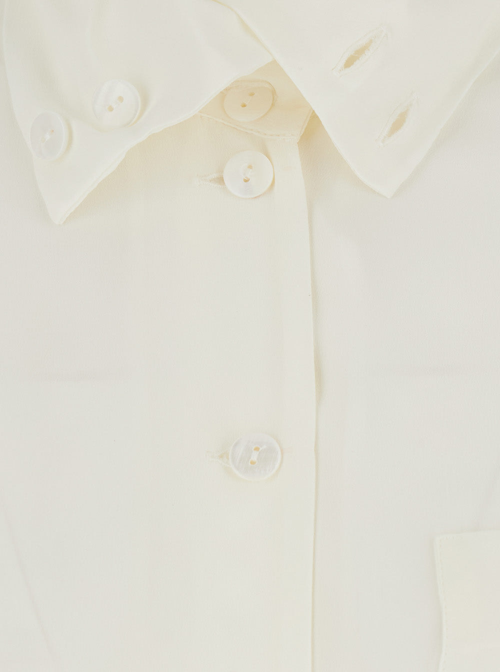 Merci Cotton Shirt — White, view 3