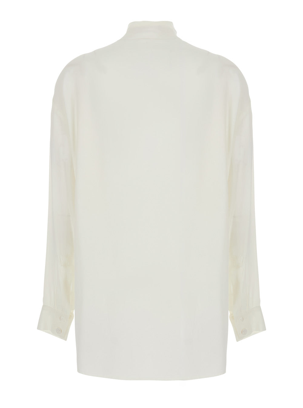 Merci Cotton Shirt — White, view 2