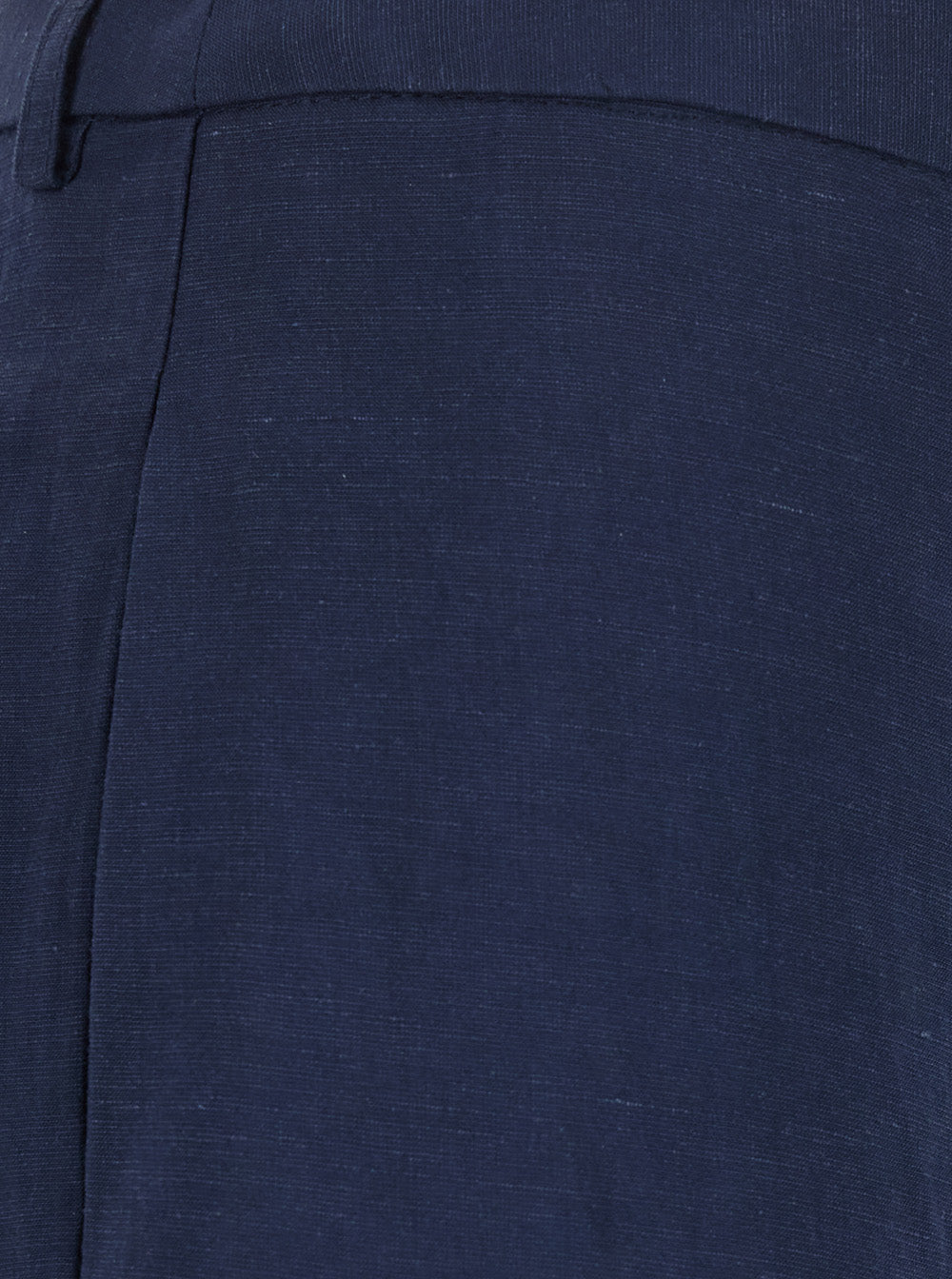 Merci High-Waist Cotton Trousers — Blue, view 3