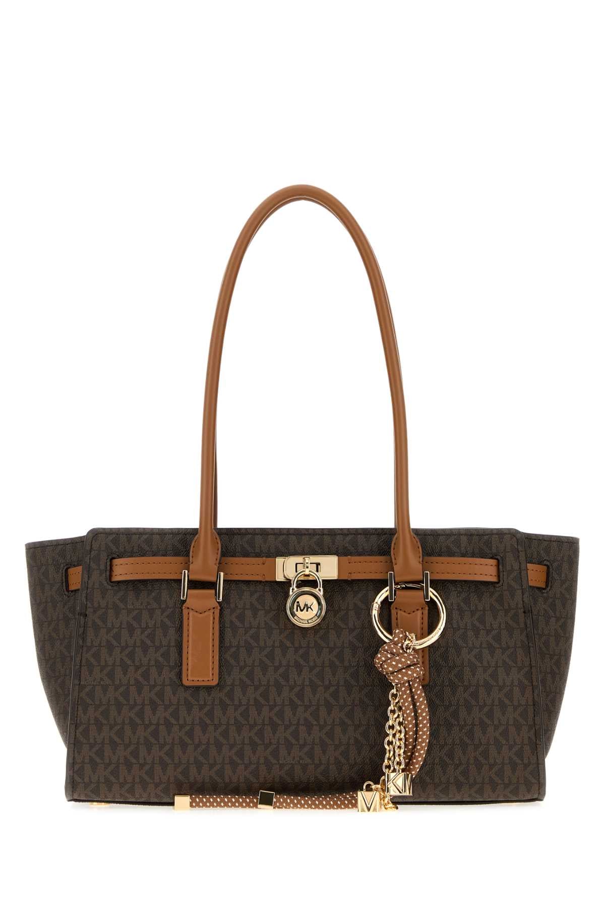 Michael By Michael Kors Hamilton Fabric Shoulder Bag — Brown by Michael By Michael Kors