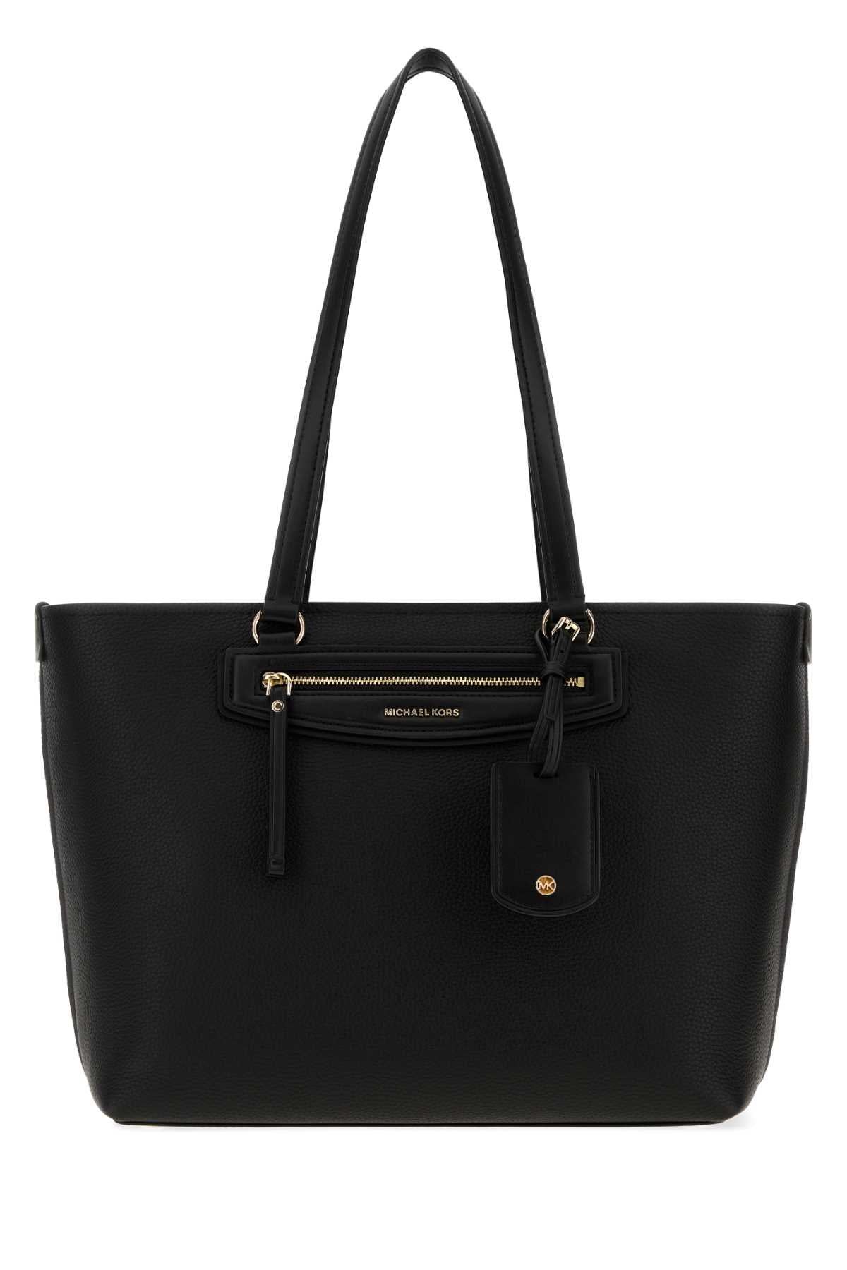 Michael By Michael Kors Leather Tote Bag — Black by Michael By Michael Kors