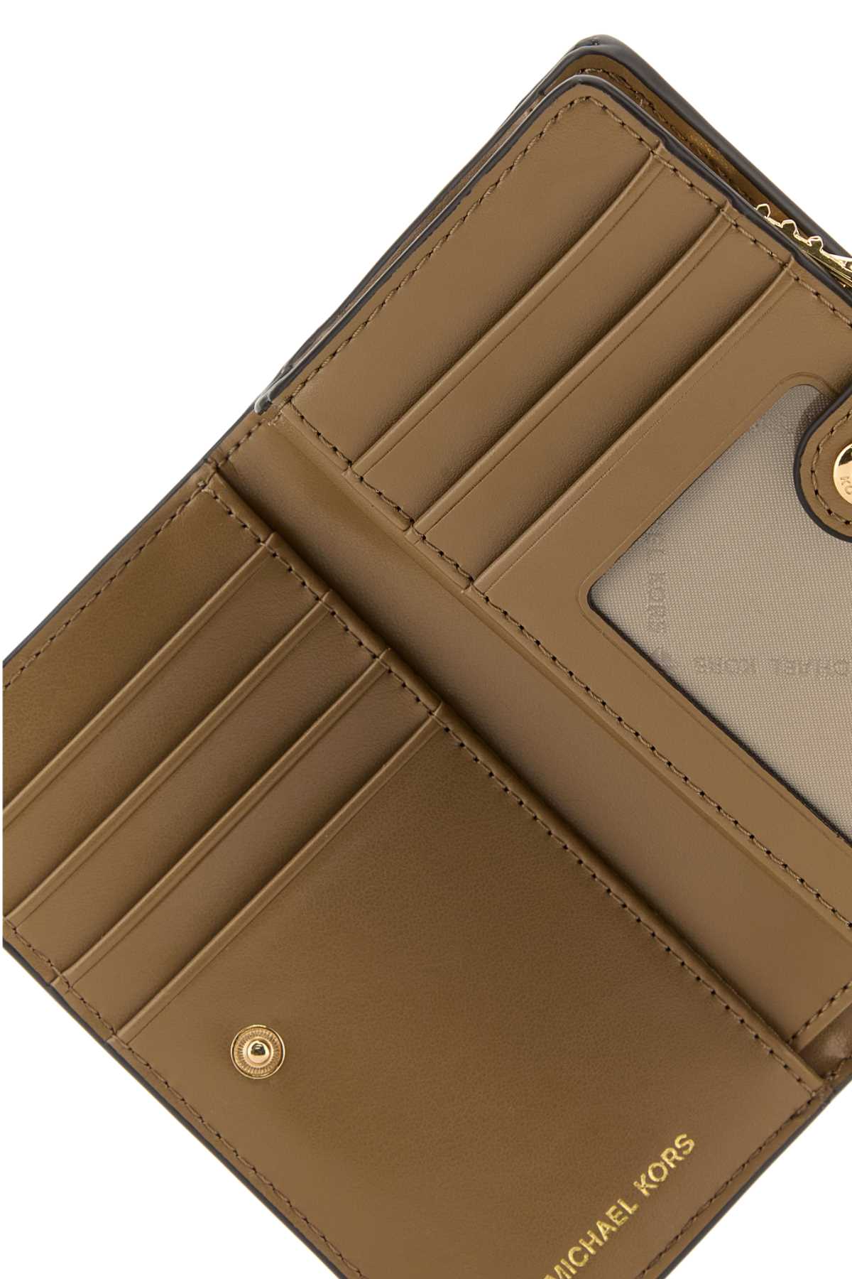 Michael By Michael Kors Pebble Leather Wallet — Beige, view 4