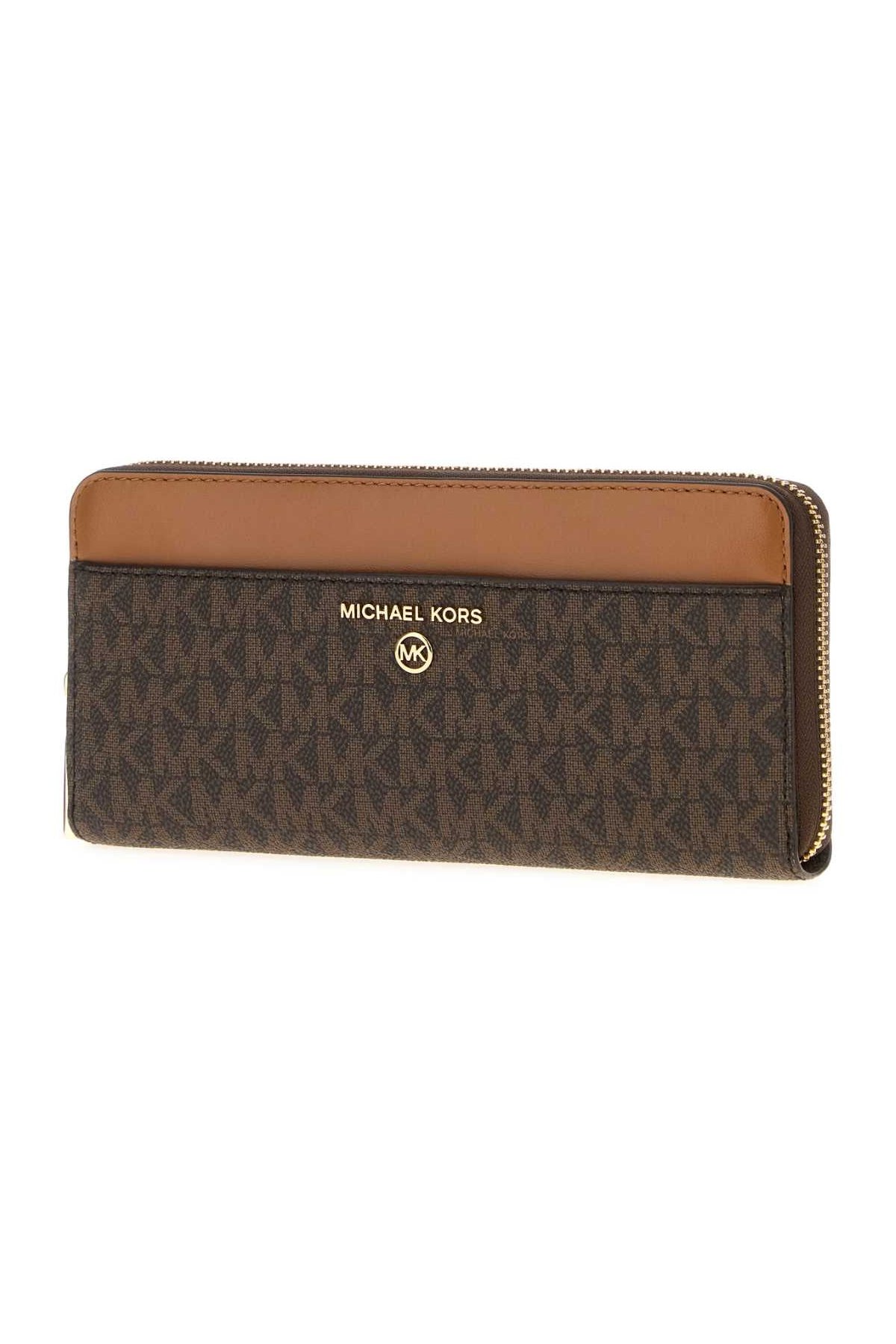 Michael By Michael Kors Printed Canvas Wallet — Brown, view 2