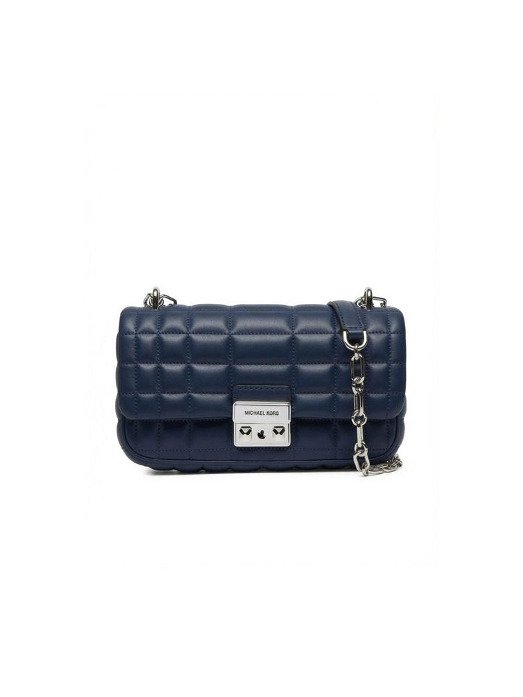 Michael Kors Quilted Leather Crossbody Bag — Navy by Michael Kors