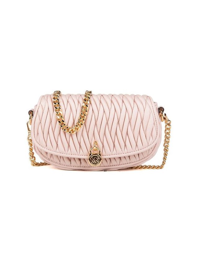 Michael Kors Quilted Cotton Crossbody Bag — Pink by Michael Kors