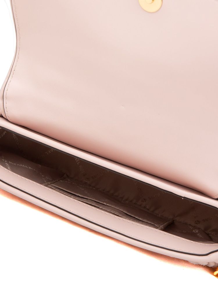 Michael Kors Quilted Cotton Crossbody Bag — Pink, view 4