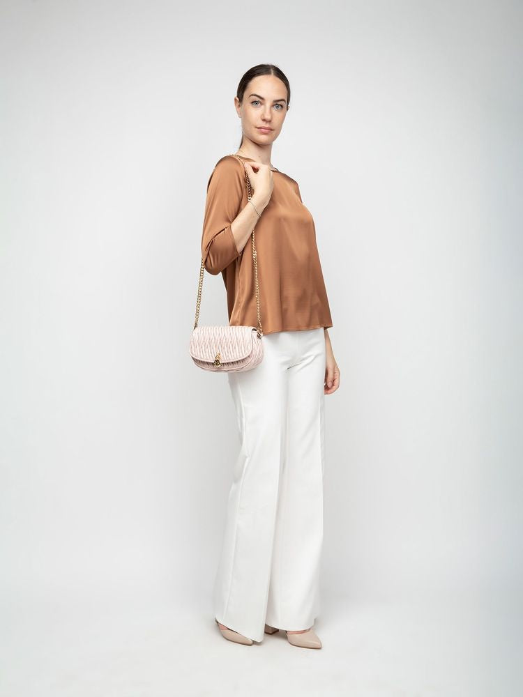 Michael Kors Quilted Cotton Crossbody Bag — Pink, view 5