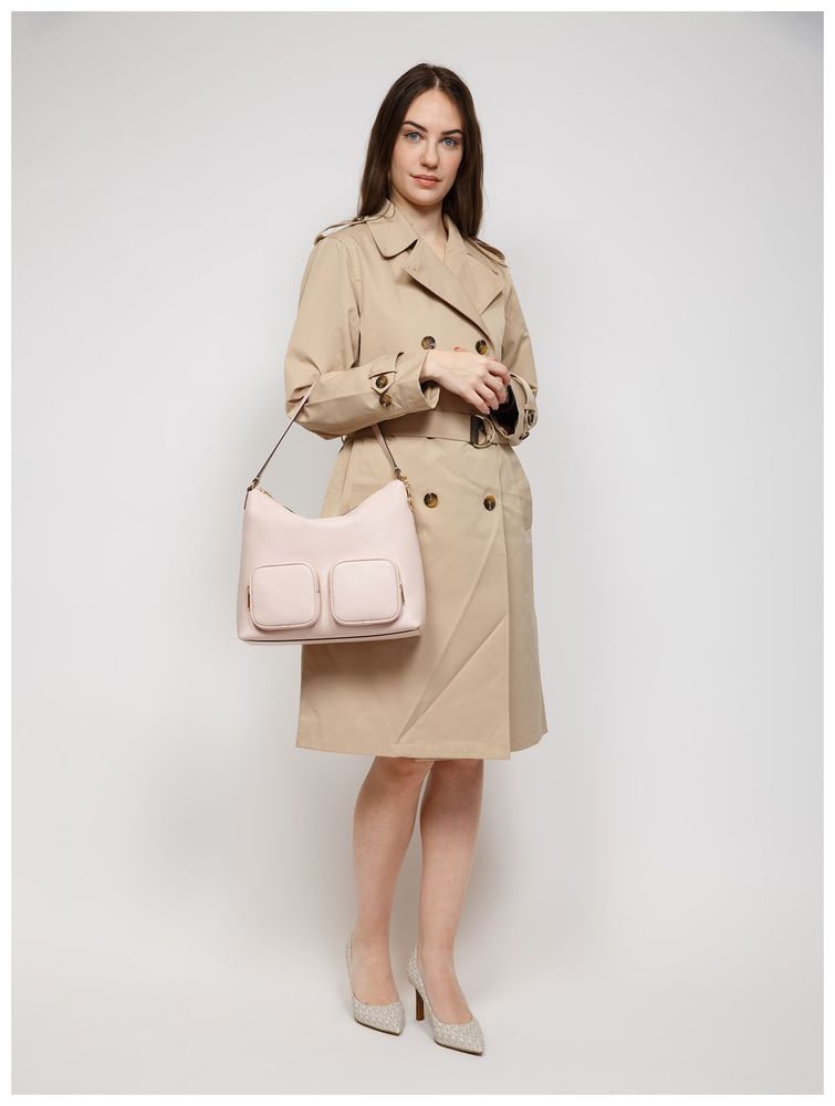 Michael Kors Merritt Large Cargo Shoulder Bag — Pink, view 5