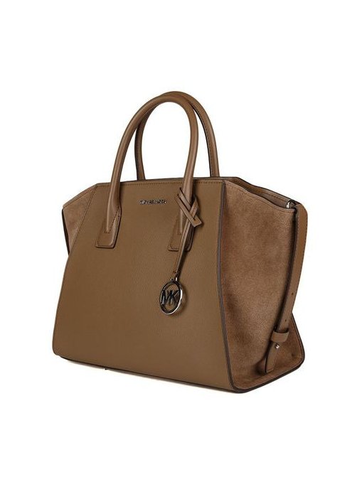 Michael Kors Avril Top Handle Bag — Beige, view 4