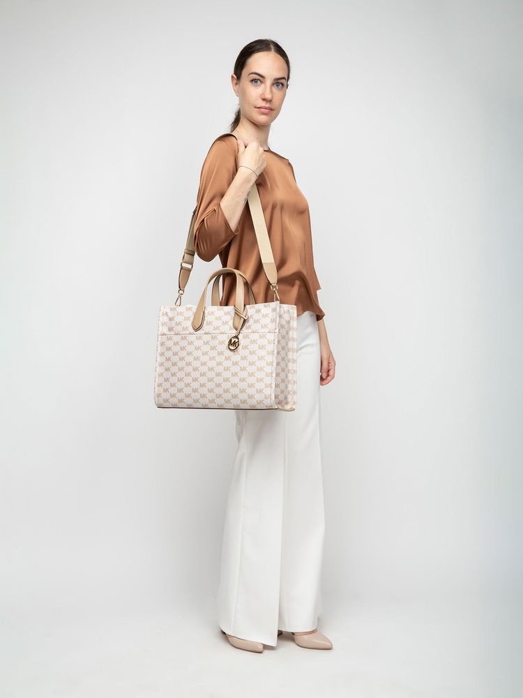 Michael Kors Gigi Tote Bag — Beige, view 5