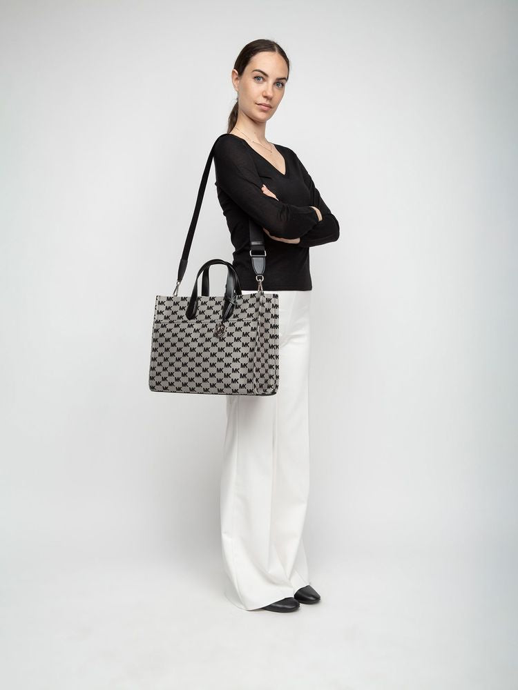 Michael Kors Gigi Tote Bag — Black, view 5