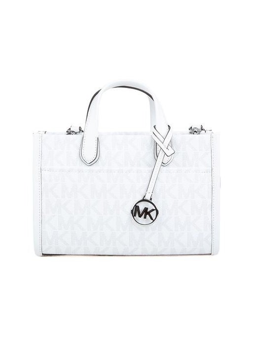 Michael Kors Logo-Print Coated Canvas Tote Bag — White by Michael Kors