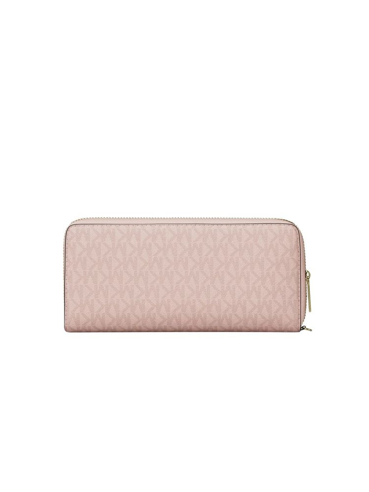 Michael Kors Coated Monogram Canvas Travel Wallet — Pink, view 2