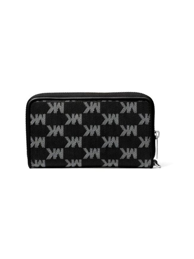Michael Kors Logo-Jacquard Cotton Wallet — Black, view 2