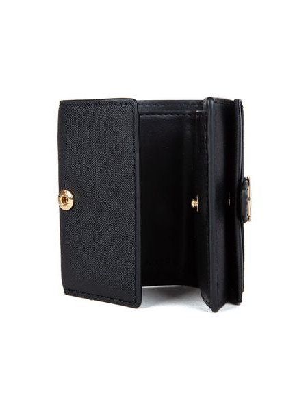 Michael Kors Extra-Small Flap Trifold Wallet — Black, view 4