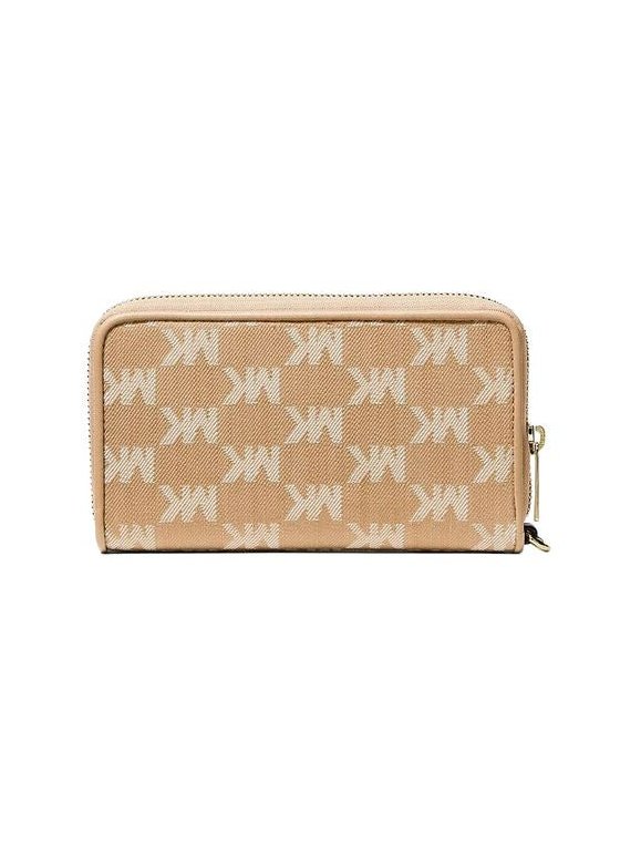 Michael Kors Logo-Monogram Jacquard Wallet — Camel, view 5
