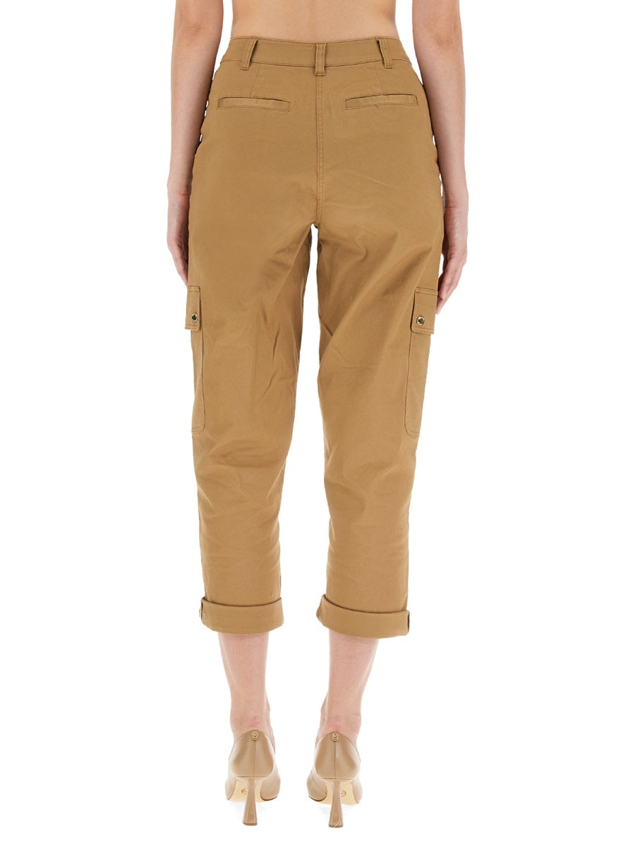 Michael Michael Kors Organic Cotton Cargo Pants — Beige, view 3