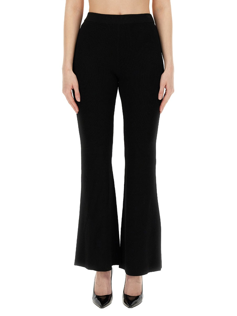 Michael Michael Kors Recycled Viscose Flare Leggings — Black by Michael Michael Kors