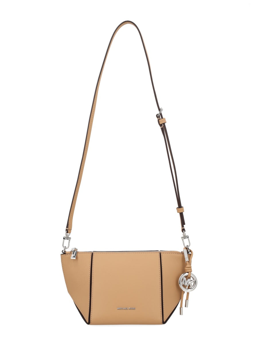 Michael Michael Kors Smooth Leather Shoulder Bag — Beige, view 2