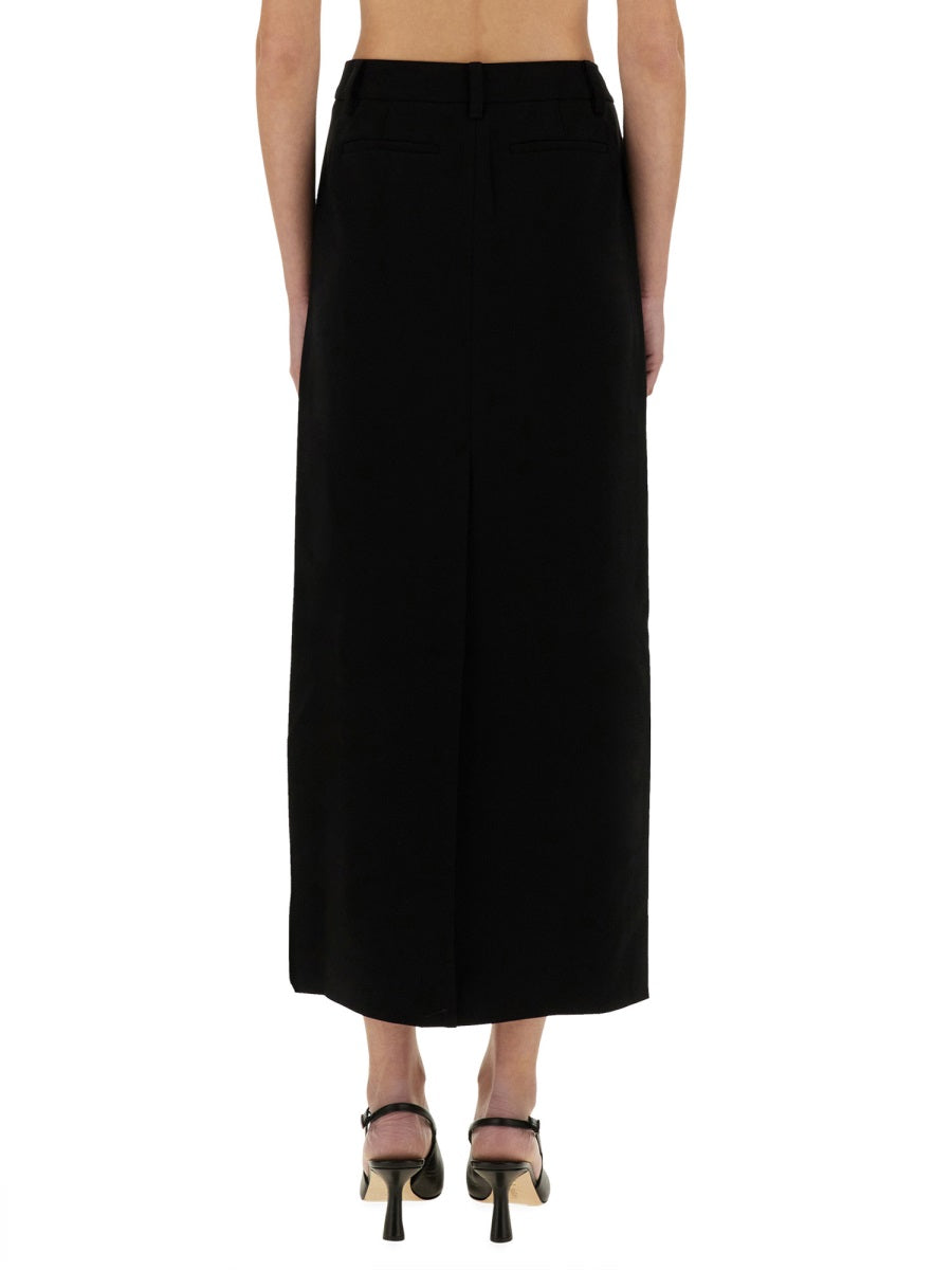 Michael Michael Kors Textured Crepe Maxi Skirt — Black by Michael Michael Kors