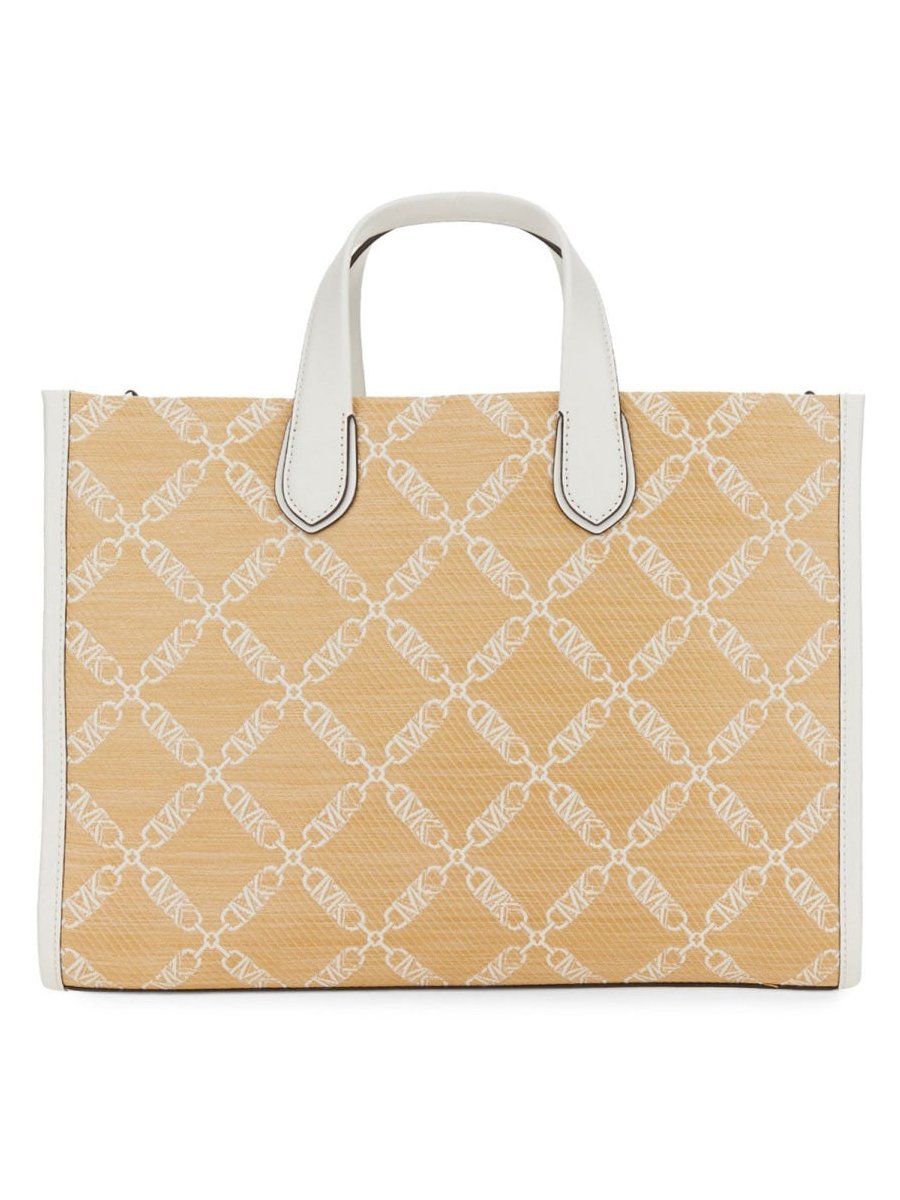 Michael Michael Kors Polyethylene Tote Bag — Beige, view 3
