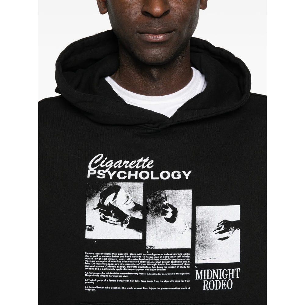 Midnight Rodeo Cigarette Hoodie — Black, view 2