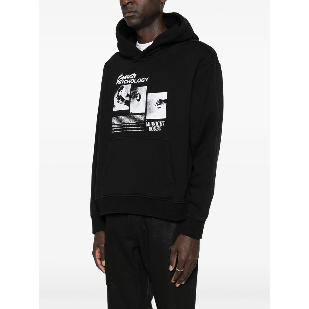 Midnight Rodeo Cigarette Hoodie — Black, view 4