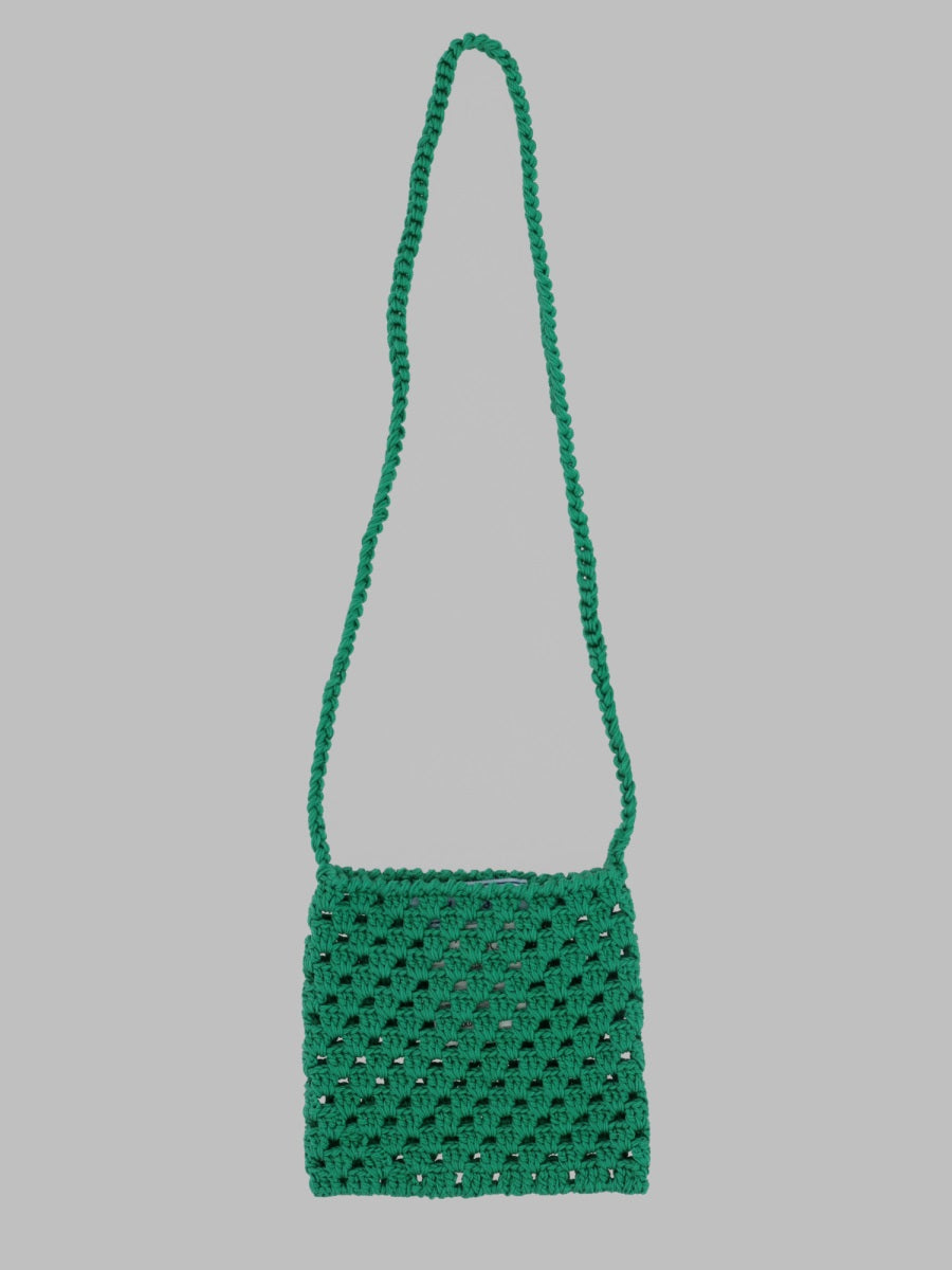 Mimisol Cotton Shoulder Bag — Green by Mimisol