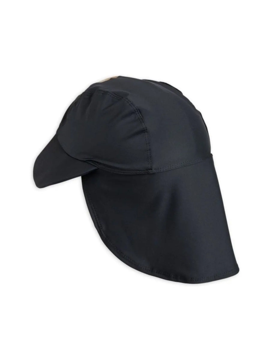 Mini Rodini 2226510699K_BLACK Elephant-Motif Knitted Beanie — Black, view 3