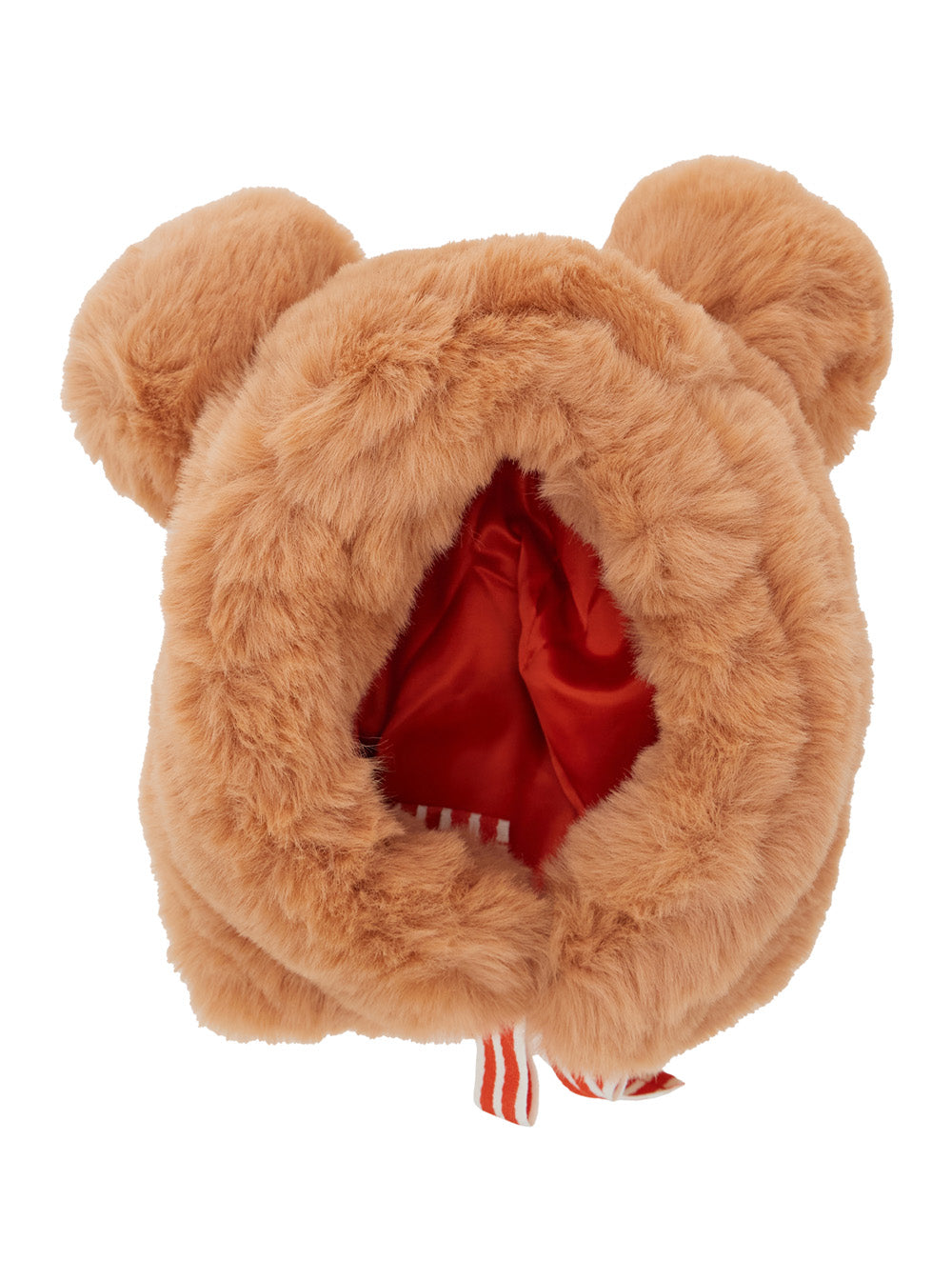 Mini Rodini 2576510028 Plush Ear-Detail Novelty Winter Hat — Pink by Mini Rodini