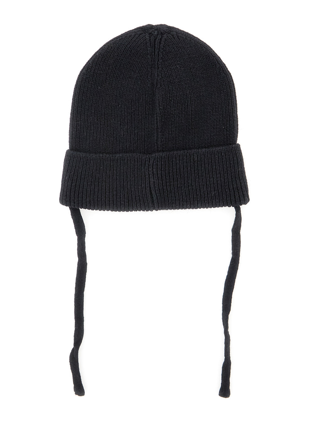 Mini Rodini 257651059 Logo-Patched Wool Blend Beanie — Black, view 2