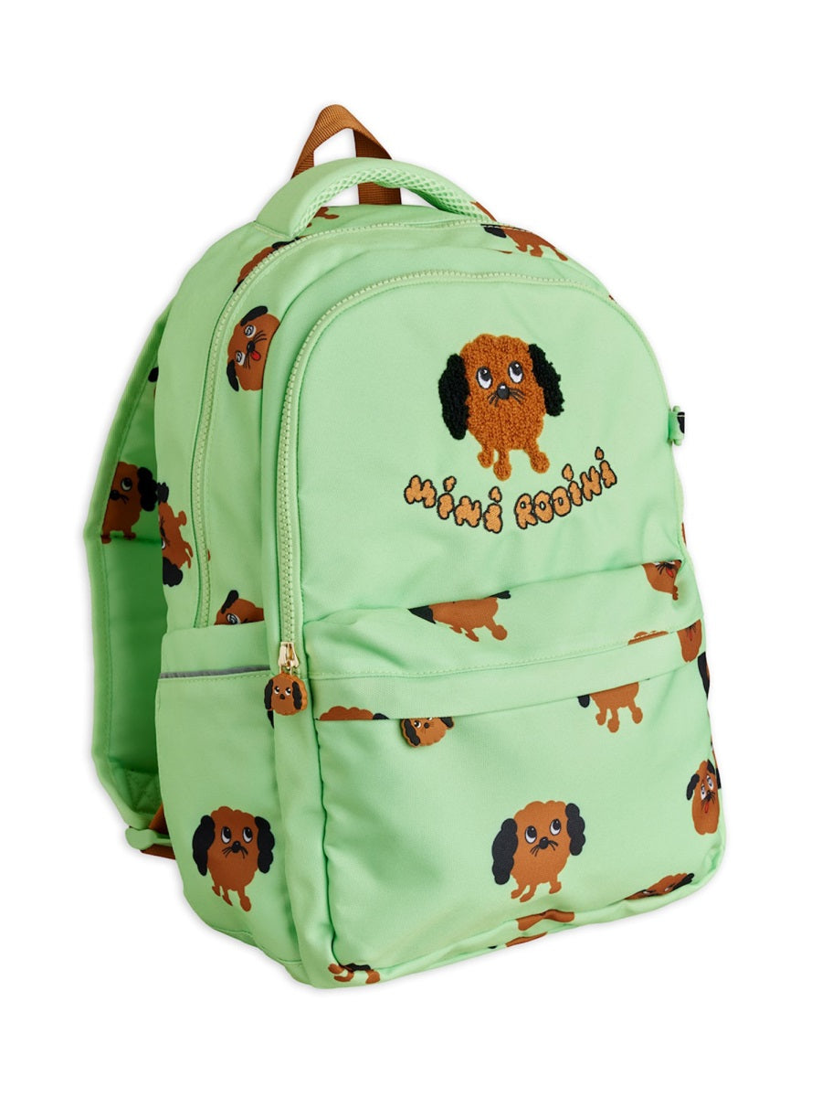 Mini Rodini Doggies Backpack — Green by Mini Rodini