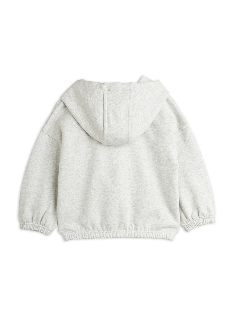 Mini Rodini Hoodie — Gray, view 2