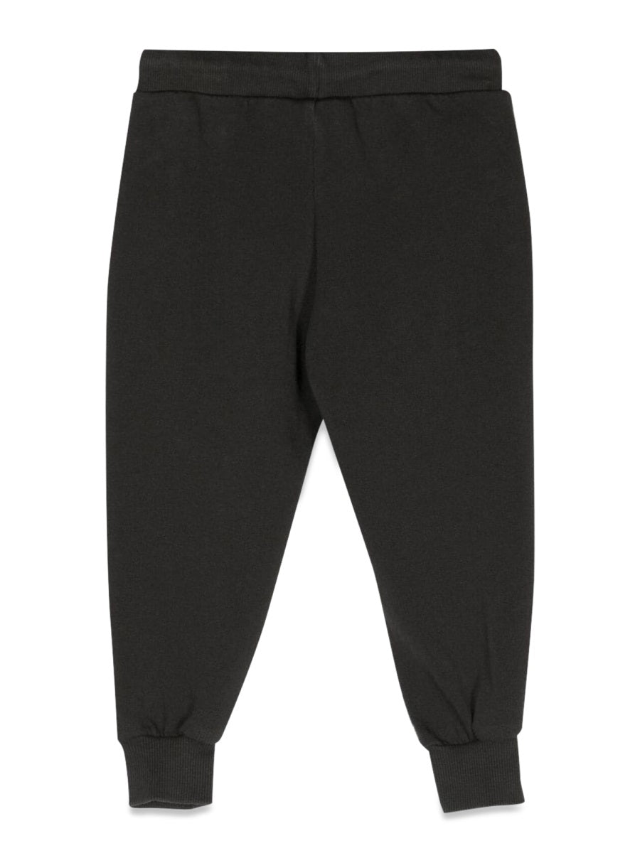 Mini Rodini Organic Cotton Joggers — Black, view 3