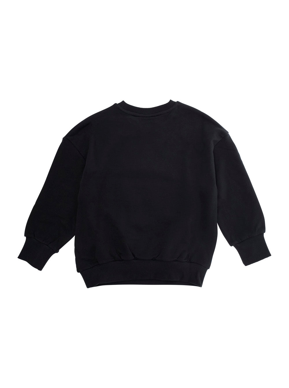 Mini Rodini Embroidered Mammoth Logo Sweatshirt — Black, view 2