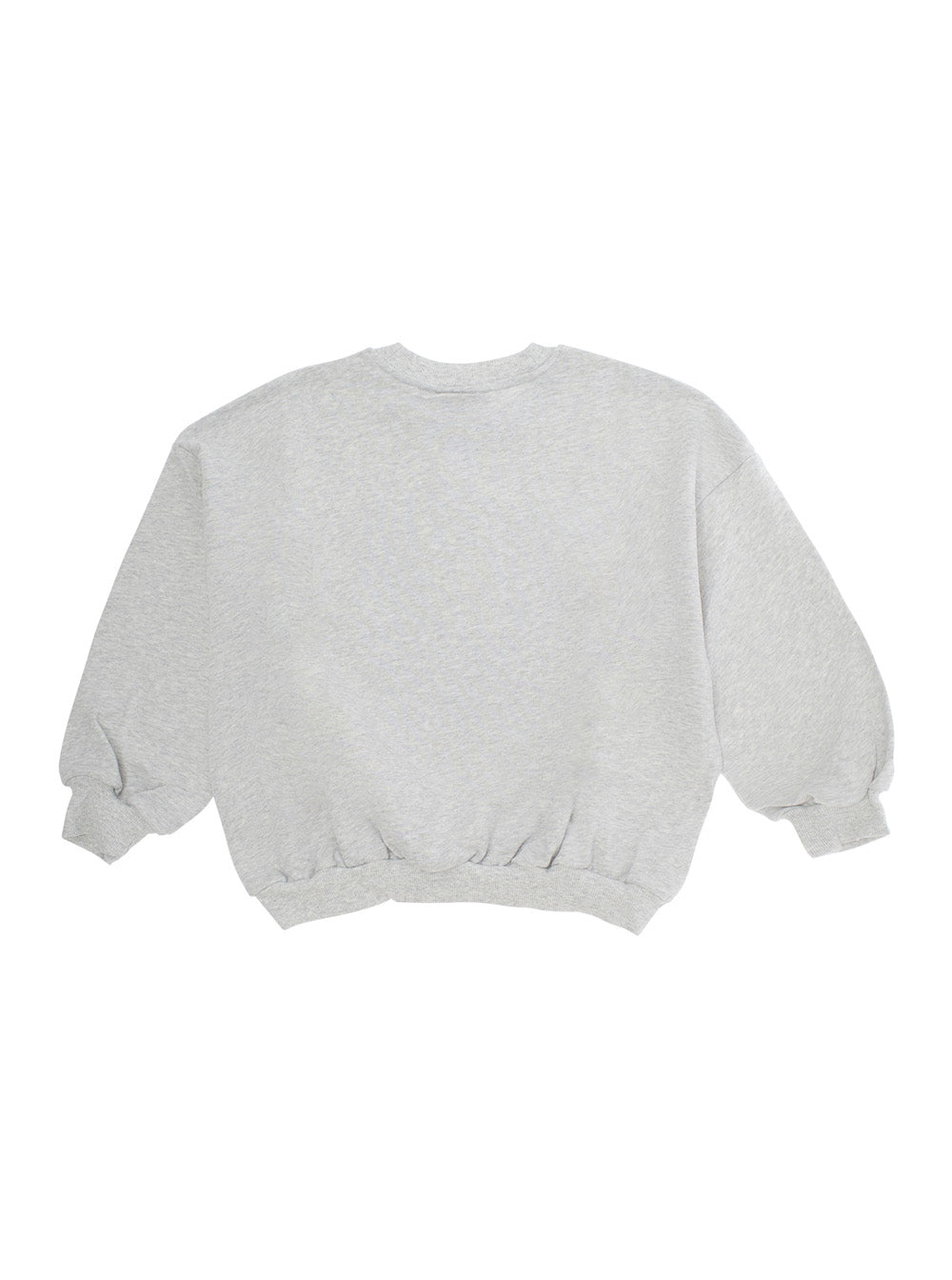 Mini Rodini Bear-Appliqué Cotton Sweatshirt — Gray, view 2
